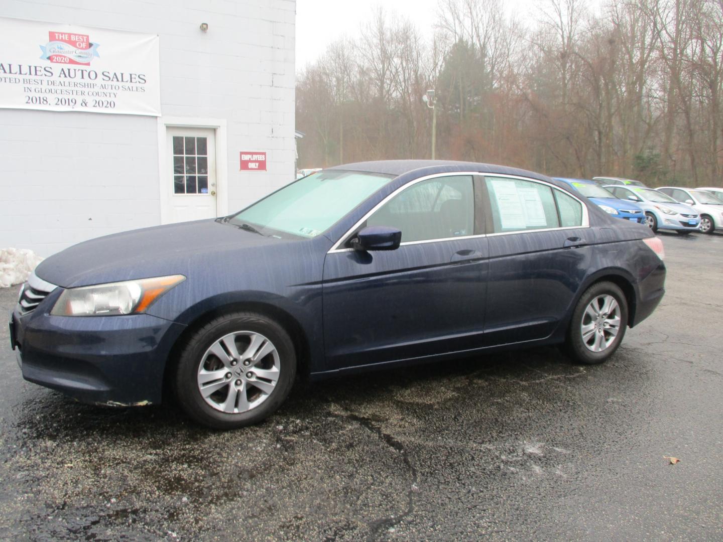 2012 BLUE Honda Accord LX-P Sedan AT (1HGCP2F45CA) with an 2.4L L4 DOHC 16V engine, 5-Speed Automatic transmission, located at 540a Delsea Drive, Sewell, NJ, 08080, (856) 589-6888, 39.752560, -75.111206 - Photo#1